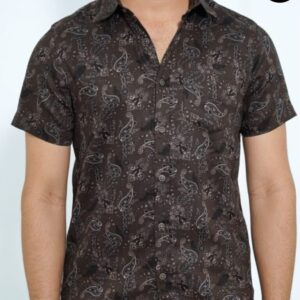 Men’s Premium Half Sleeve Summer Cotton Shirt-Fv205