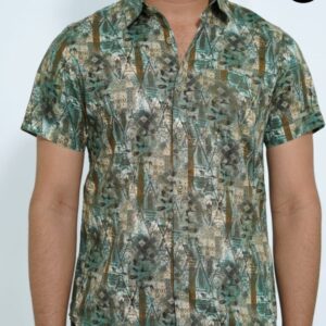 Men’s Premium Half Sleeve Summer Cotton Shirt-Fv208