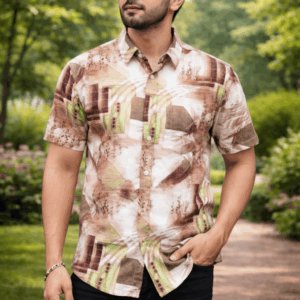 Men’s Premium Half Sleeve Summer Linen Shirt