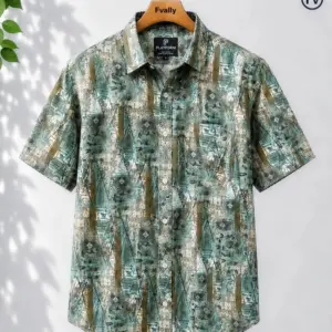 Men’s Premium Half Sleeve Summer Cotton Shirt-Fv208