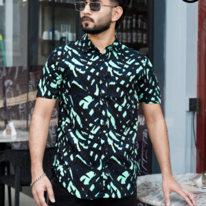 Men’s Premium Half Sleeve Summer Linen Shirt-Fv219