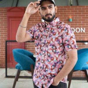 Men’s Premium Half Sleeve Summer Cotton Shirt-FV222