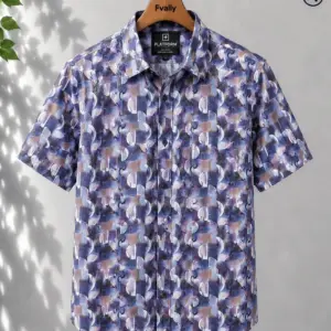 Men’s Premium Half Sleeve Summer Cotton Shirt-FV220