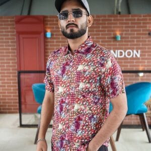 Men’s Premium Half Sleeve Summer Linen Shirt-Fv223