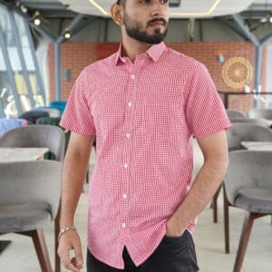 Men’s Premium Half Sleeve Summer Cotton Shirt-FV213