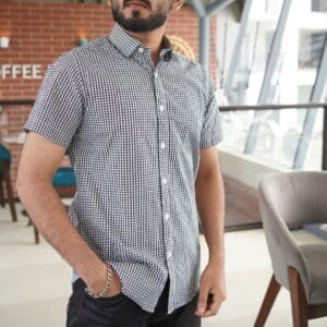 Men’s Premium Half Sleeve Summer Cotton Shirt-FV212