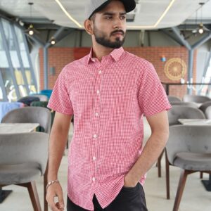 Men’s Premium Half Sleeve Summer Cotton Shirt-FV213