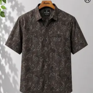 Men’s Premium Half Sleeve Summer Cotton Shirt-Fv205